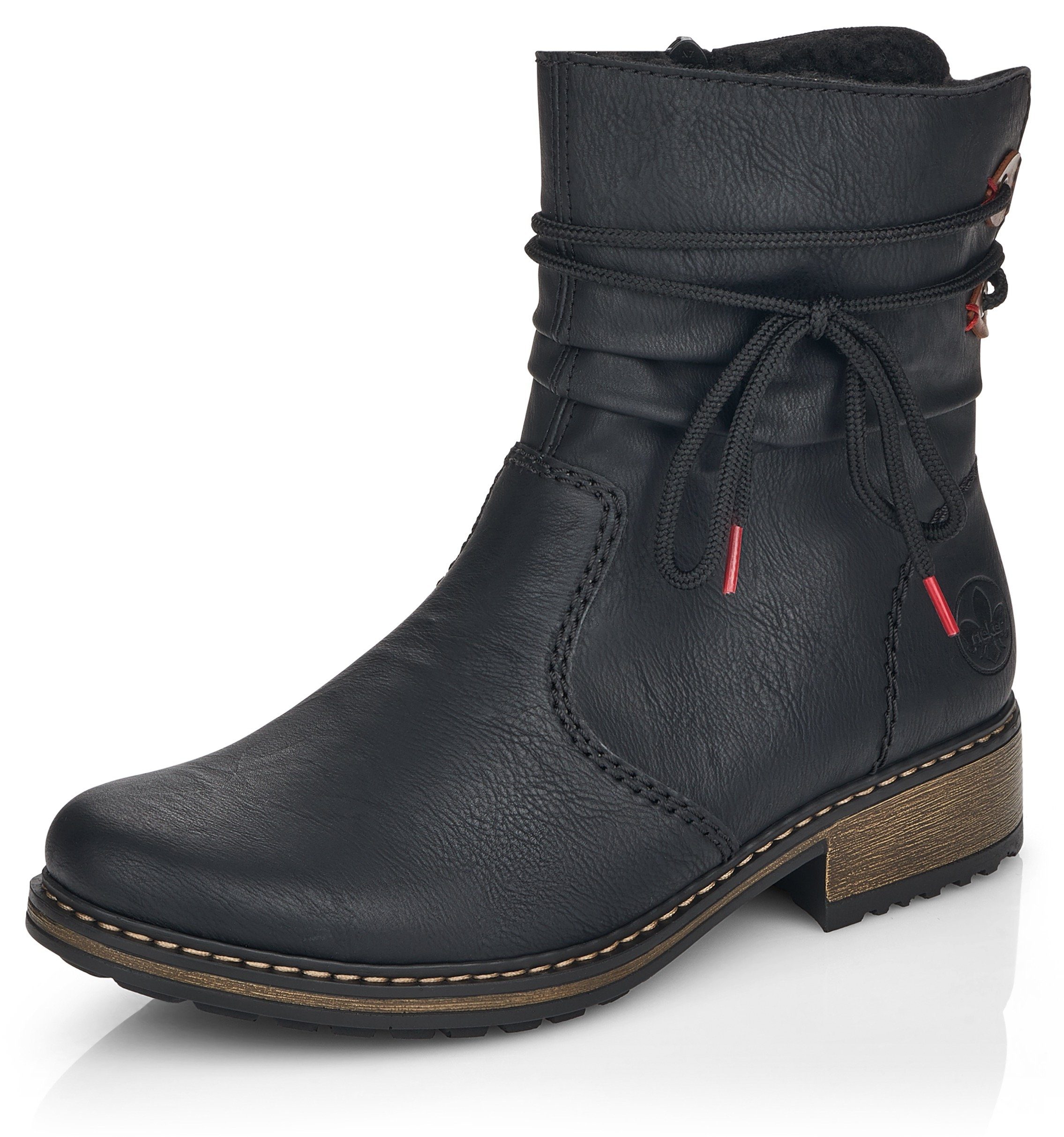 Rieker Winterstiefelette mit Zierschnürung am Schaft