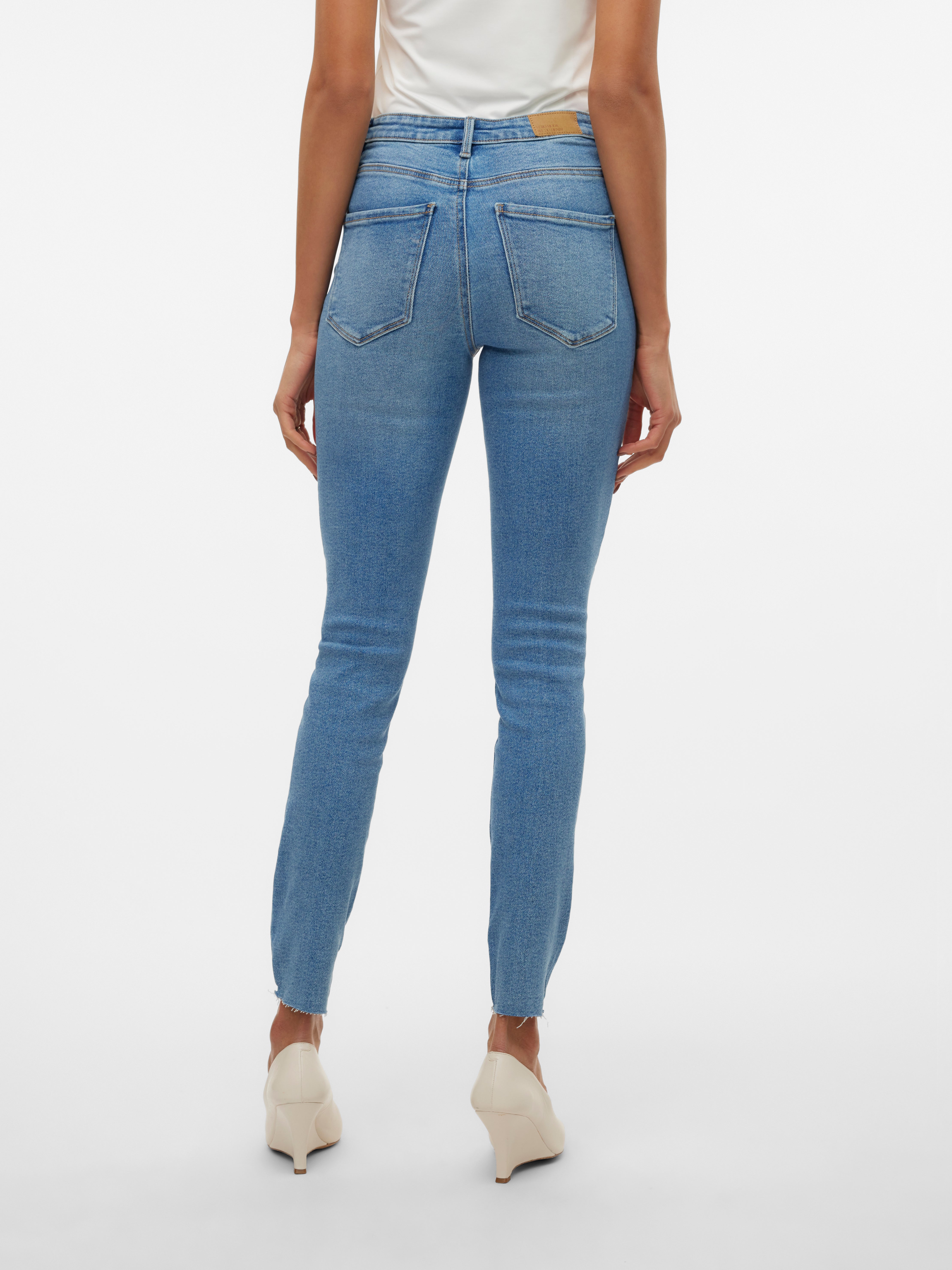VMSOPHIA Hohe Taille Slim Fit Jeans