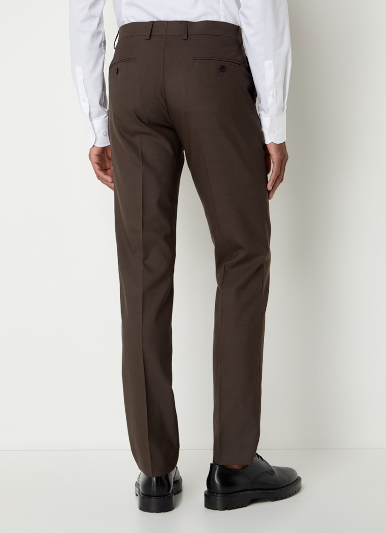 Pantaloni Sandro slim fit din lână virgină, cu buzunare laterale.
