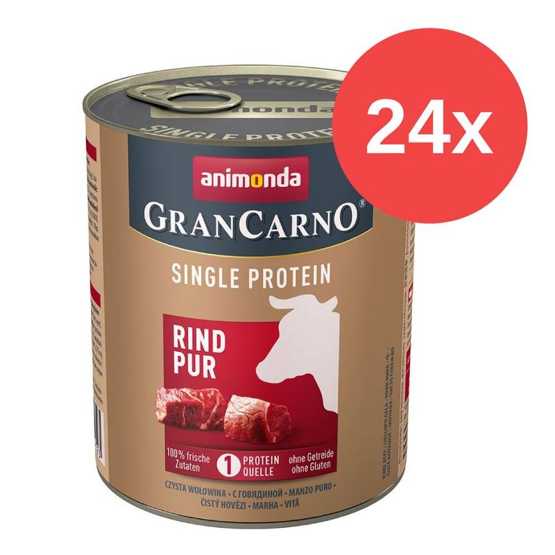 Sparpaket animonda GranCarno Adult Single Protein 24x800g | bitiba