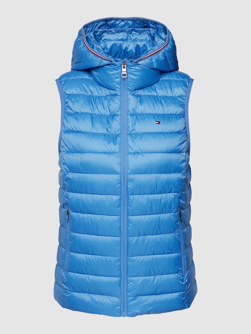 Steppweste mit Kapuze Modell 'GLOBAL' in royalblau