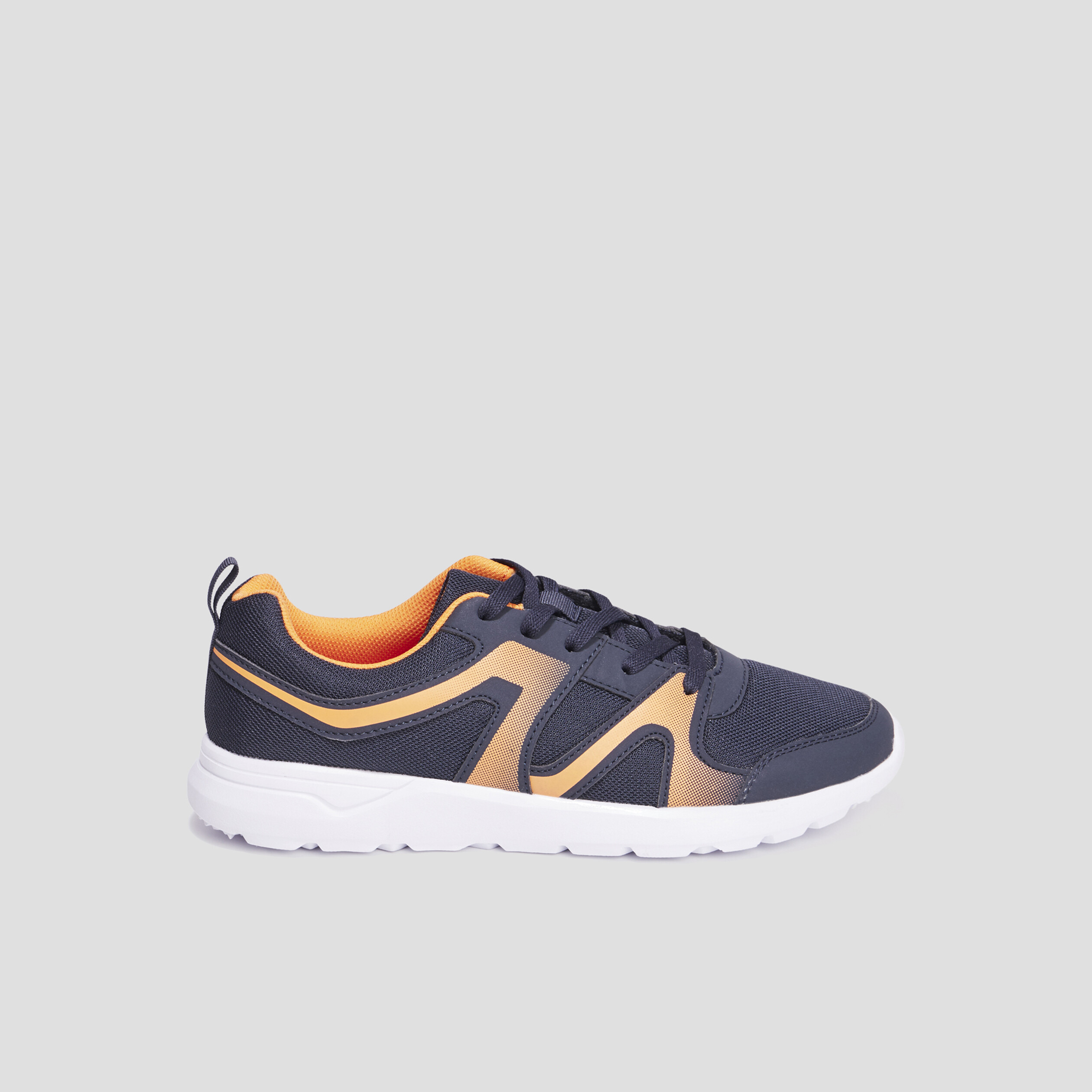 Baskets running à lacets Rexited bleu marine homme | La Halle