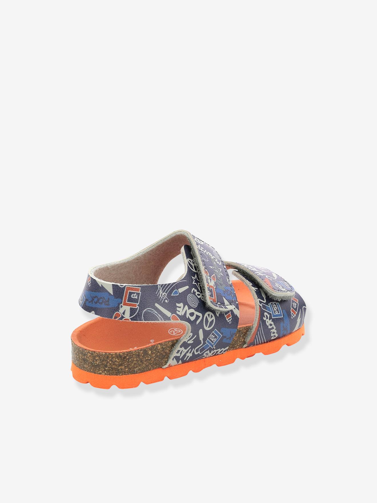 Kickers Jungen Sandalen SUMMERKRO SUMMERKICK KICKERS - marine bedruckt