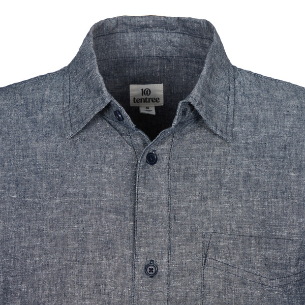 M HEMP BUTTON FRONT SHIRT Herren - Outdoor Hemd