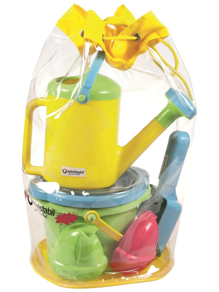 Spielstabil 6tlg. Set: Sand-Set Fashion im Matschsack in mehrfarbig günstig kaufen onesize