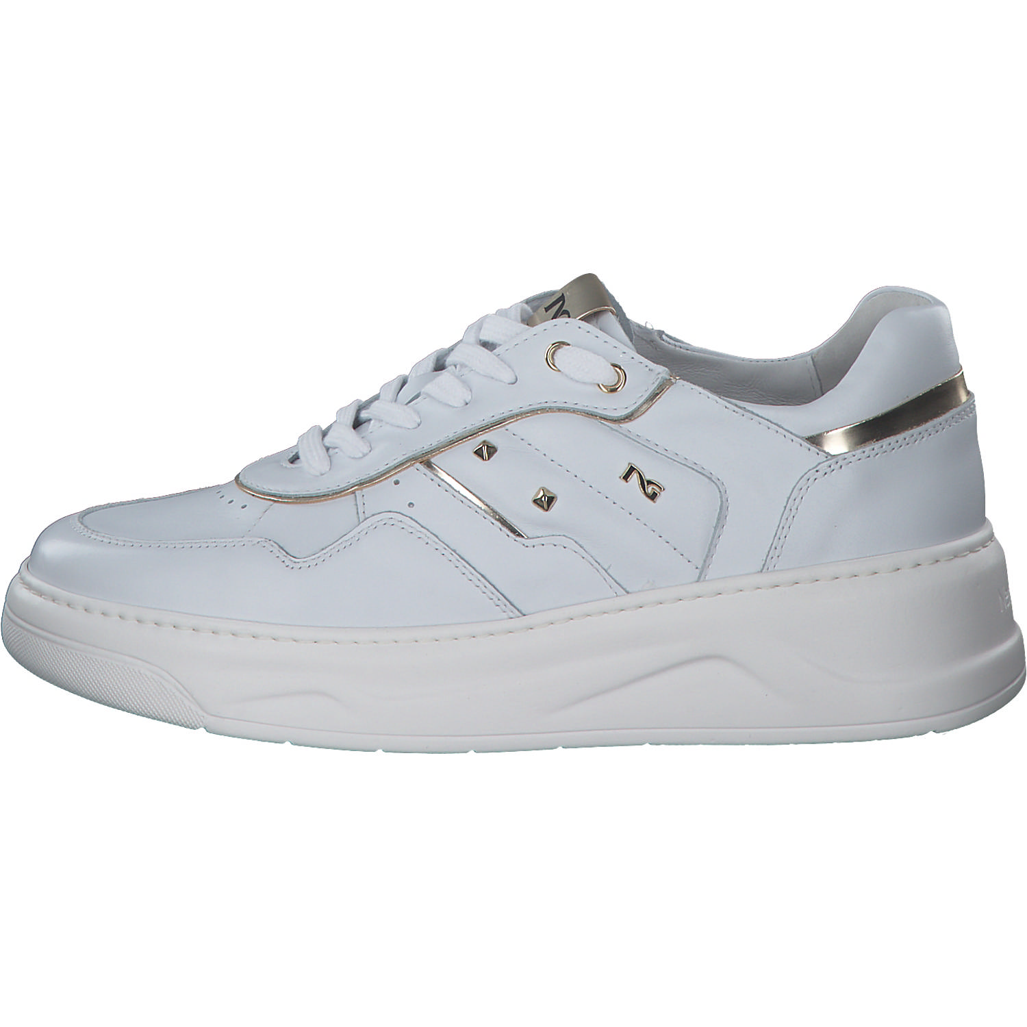 NeroGiardini I205380D, Schnürschuhe, Damen, bianco/platino