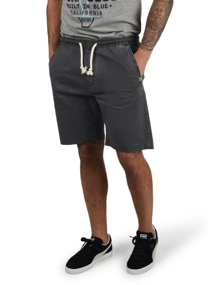 INDICODE Chinoshorts IDAbbey 70194MM kurze Hose mit Kontrastkordeln in Grau günstig kaufen