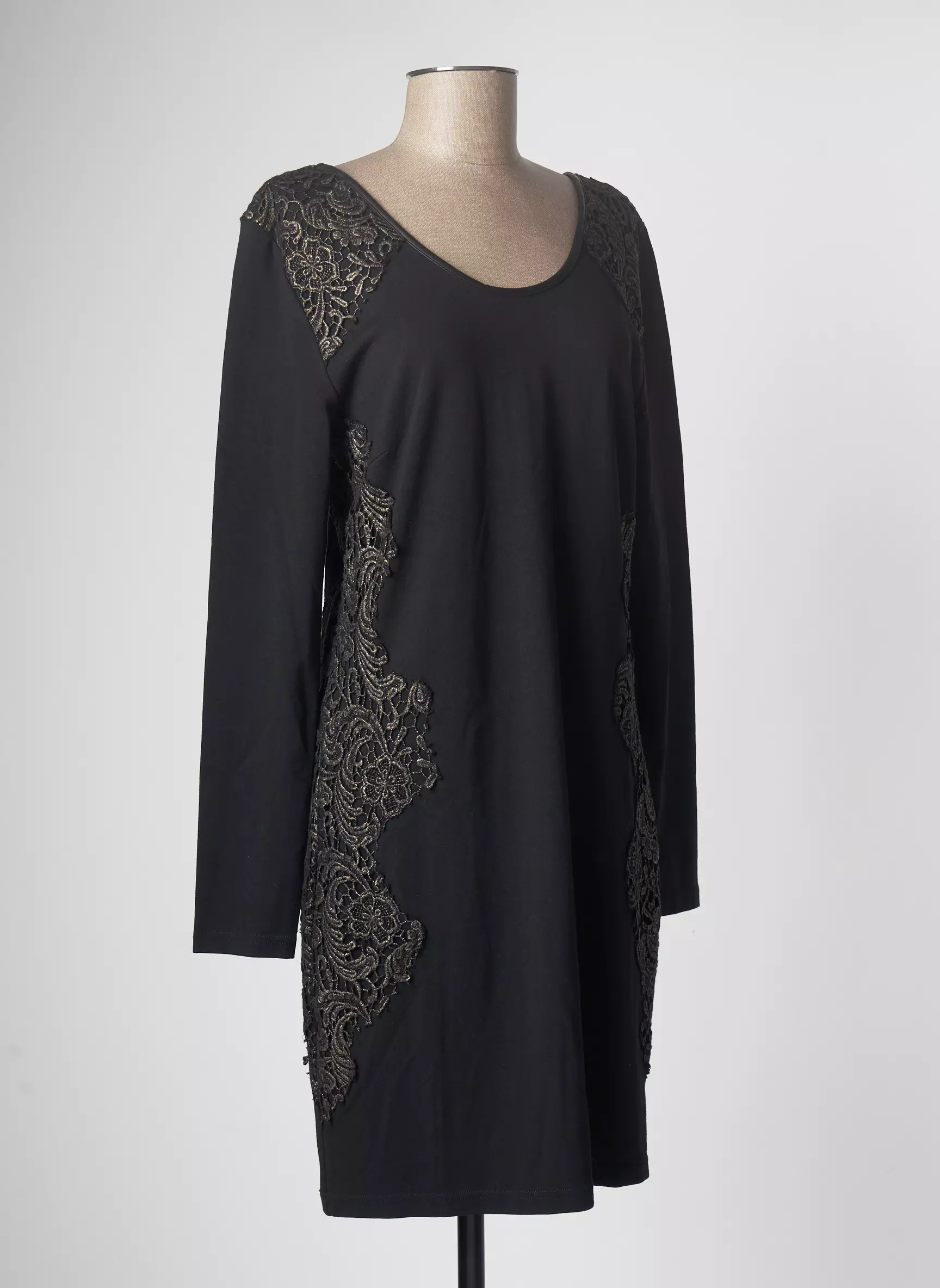 Aaiko Robes Mi Longues Femme couleur noir