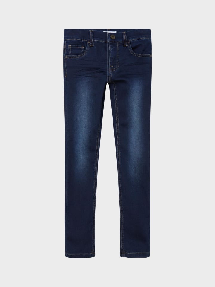 name it Jeans slim fit in dark blue denim günstig kaufen