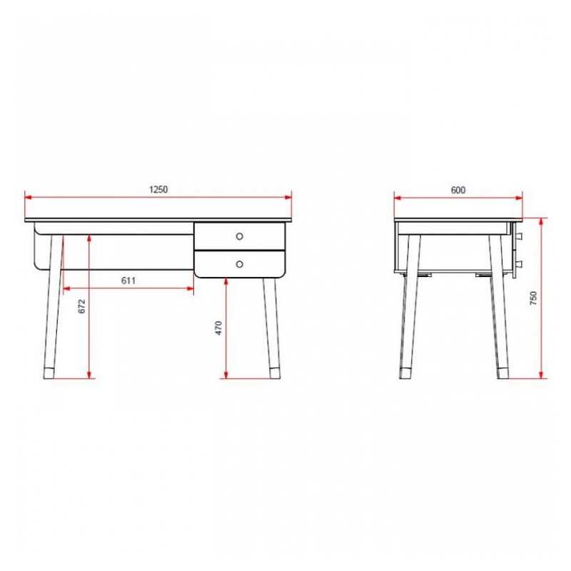 Bureau Billy blanc