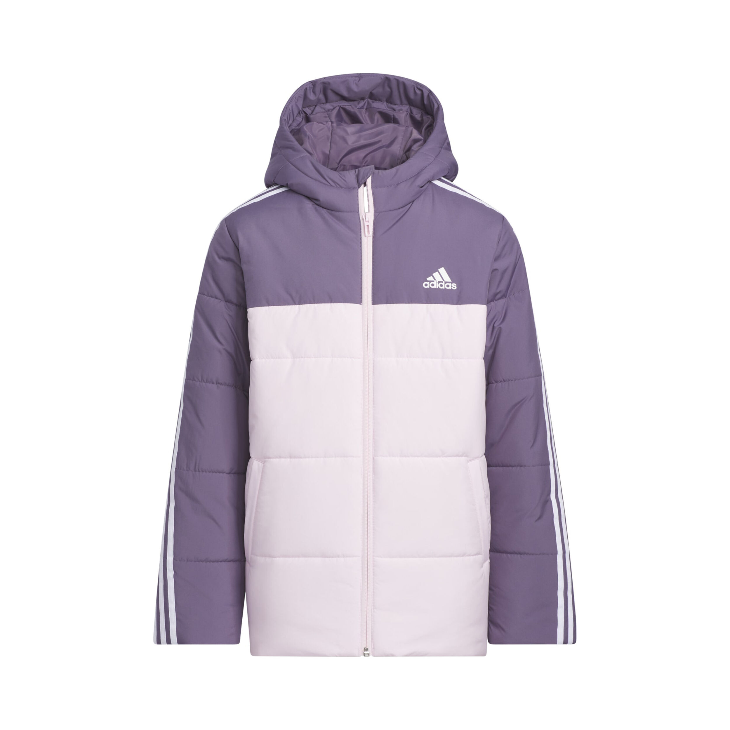 Color Block Padded Trainingsjacke Mädchen - Lila, Flieder