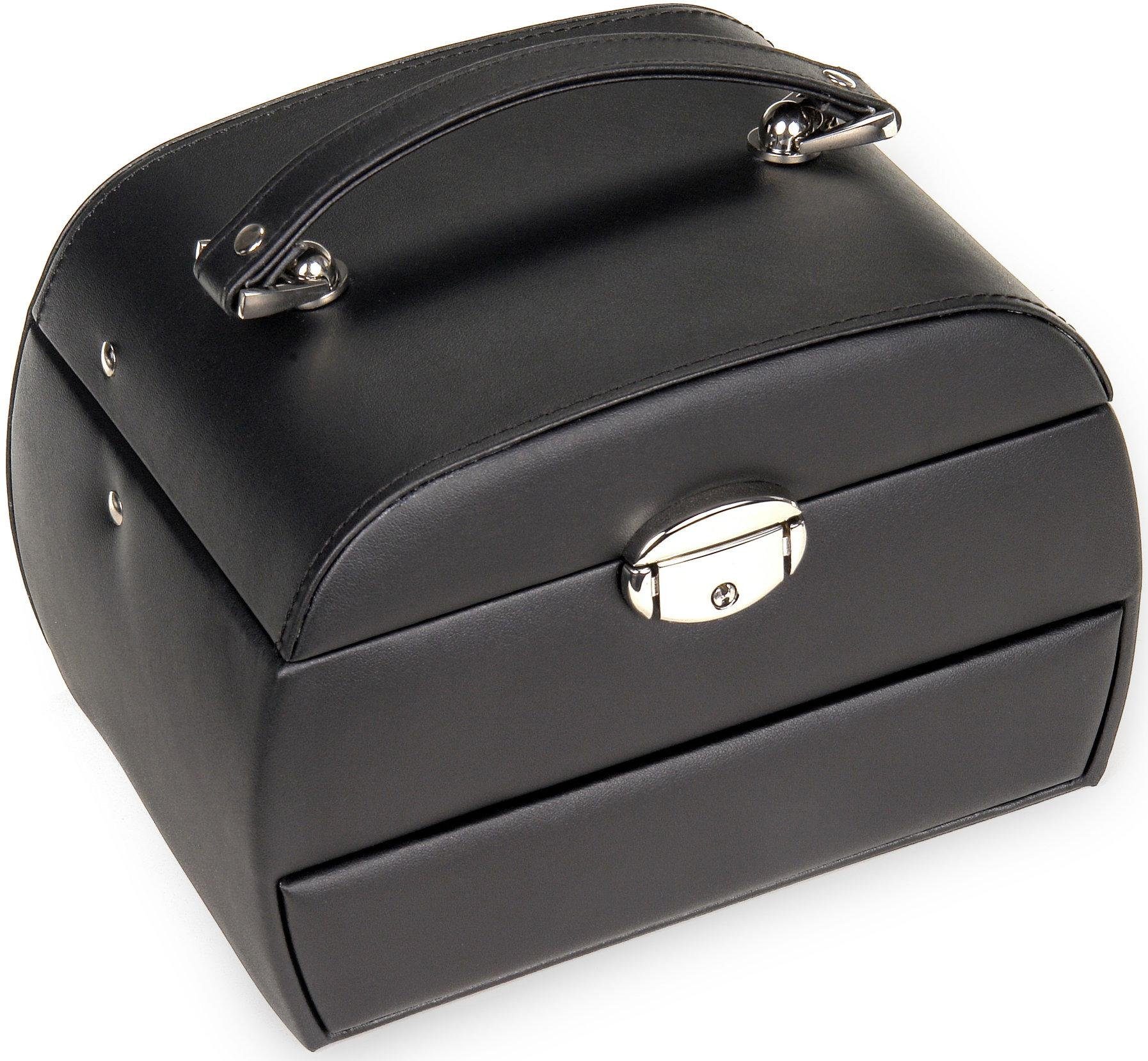Sacher Schmuckkoffer Selina, K5.000.290443, K5.000.291043, K5.000.290343, in nobler Nappaoptik mit weicher Haptik