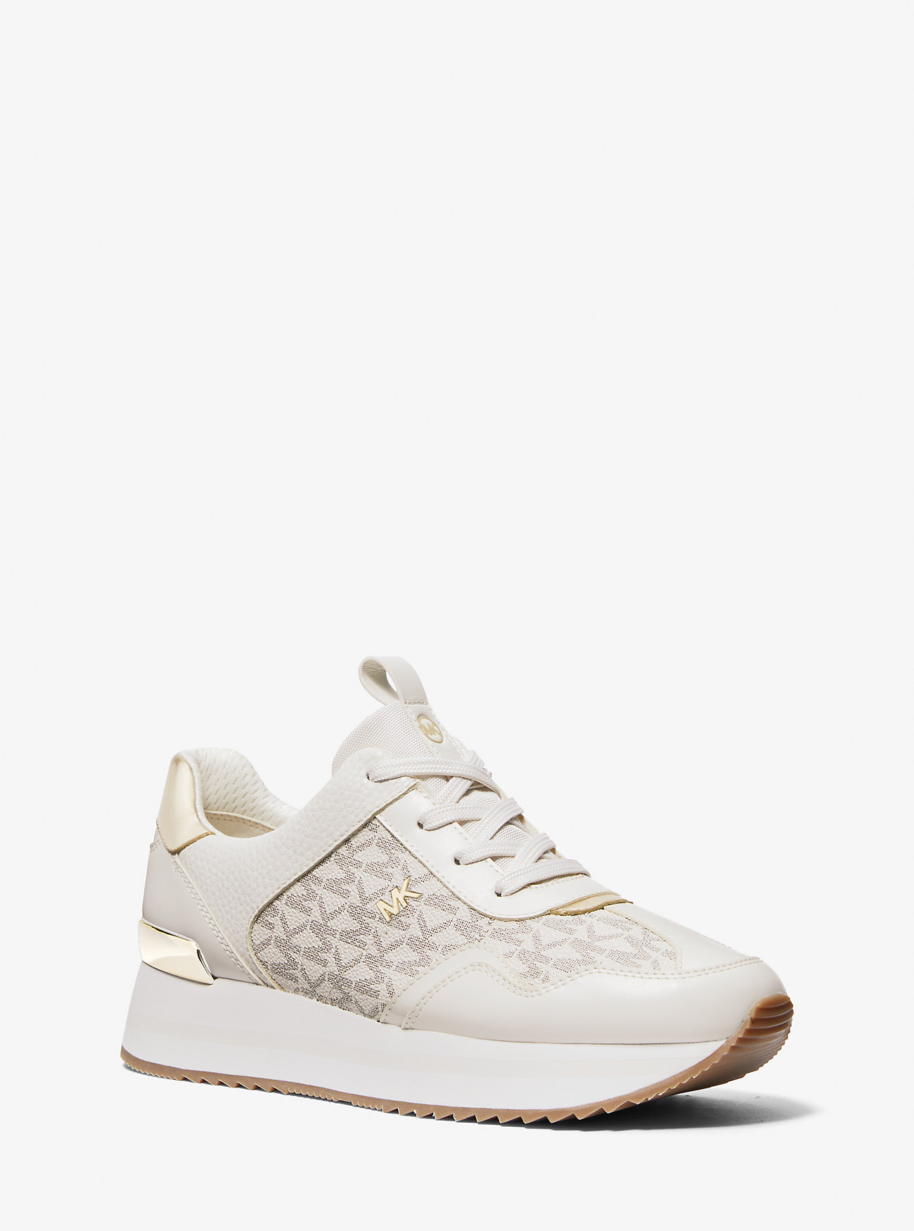Raina Signature Logo Platform Trainer - VANILLA