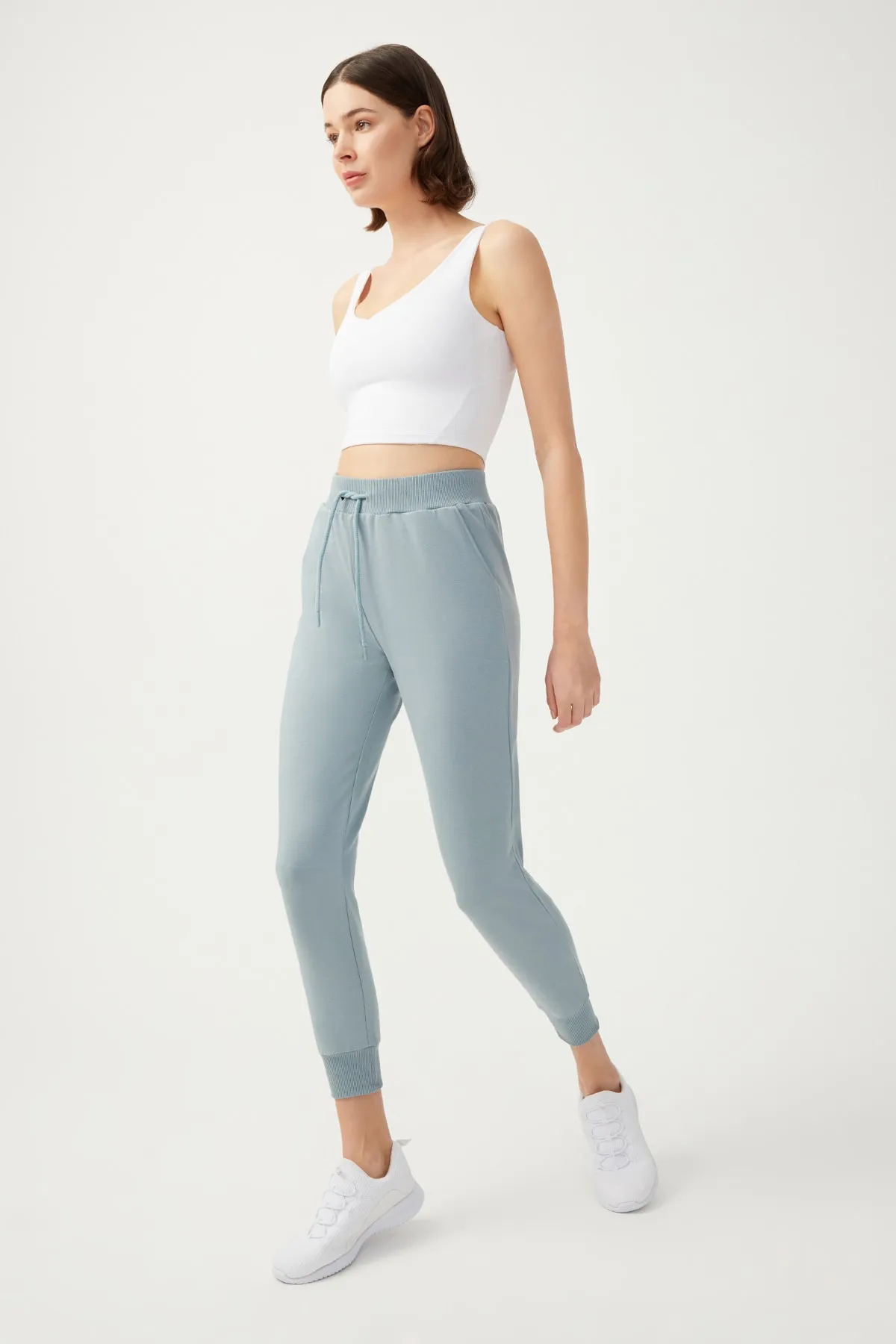 LOS OJOS  Blaugraue Jogger-Jogginghose für Damen