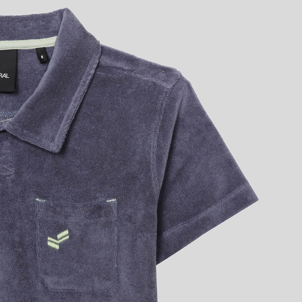 OTTO   Polo en tissu éponge bleu garçon