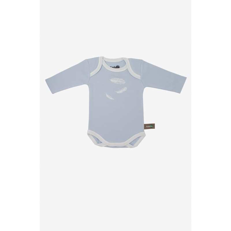 Lot de 3 Body manches longues en Coton Bio à motifs plumes