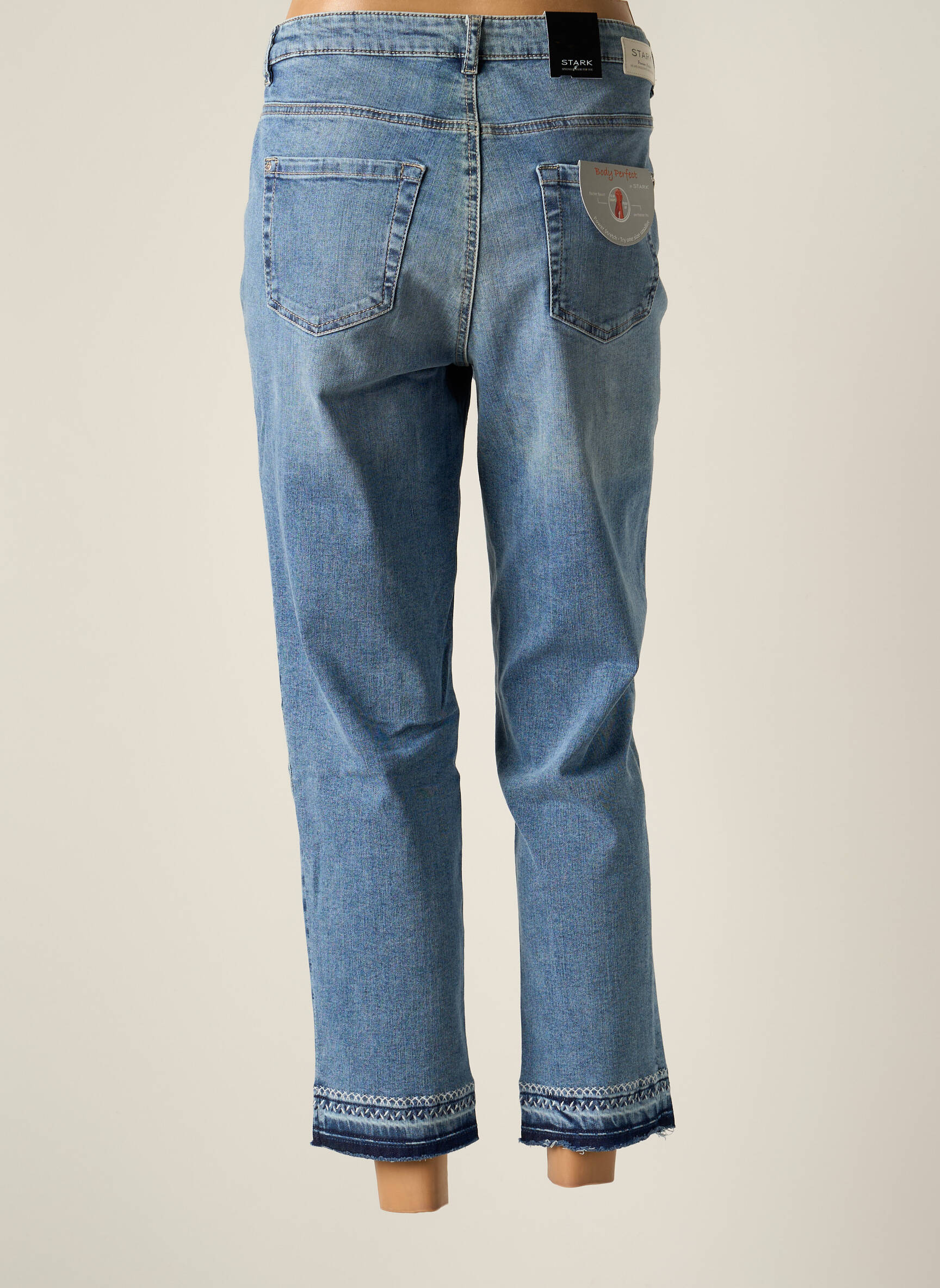 Stark Jeans Coupe Droite Femme couleur bleu