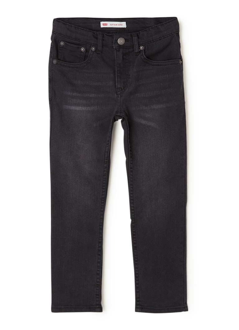 Blugi Levi's 512, mulați, colorați, cu talie elastică.