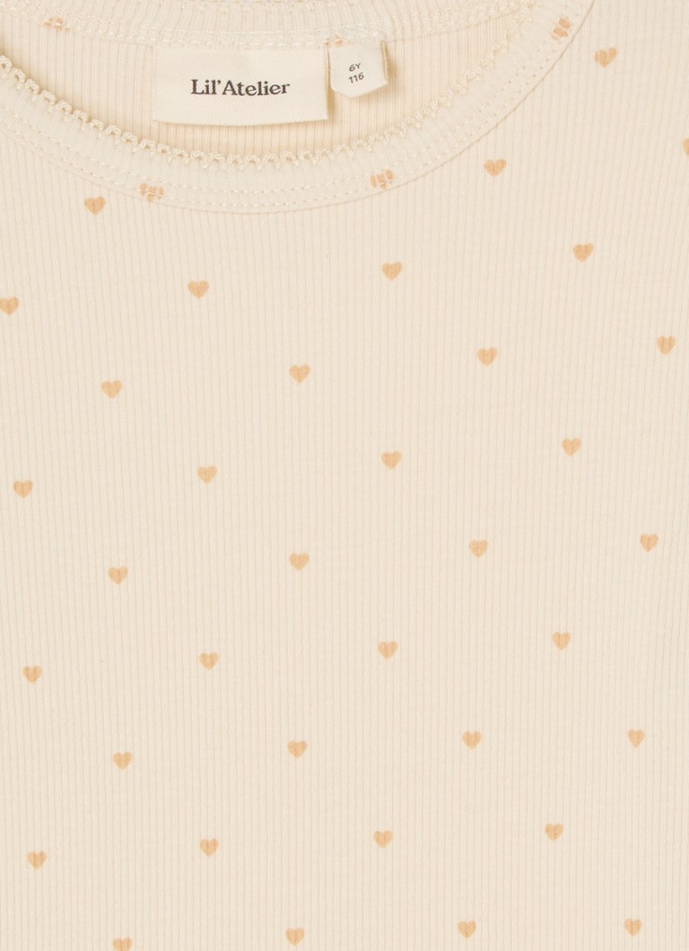 Blusa de manga comprida Lil' Atelier NMFGago em malha canelada de lyocell.