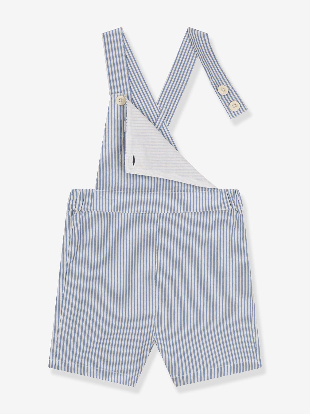 Petit Bateau Kurze Baby Latzhose PETIT BATEAU - blau