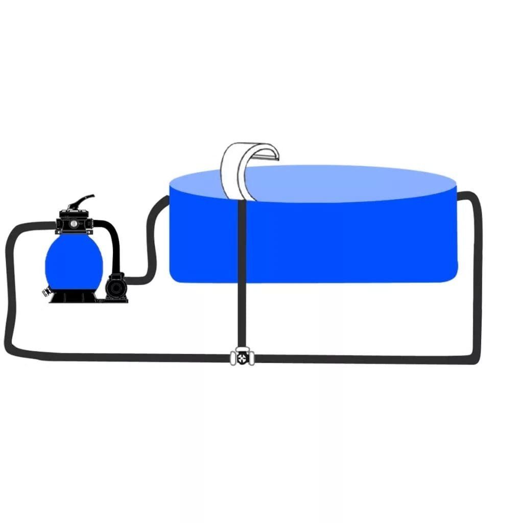 vidaXL Wasserfall Pool-Wasserfall mit LEDs Edelstahl 30x60x45 cm