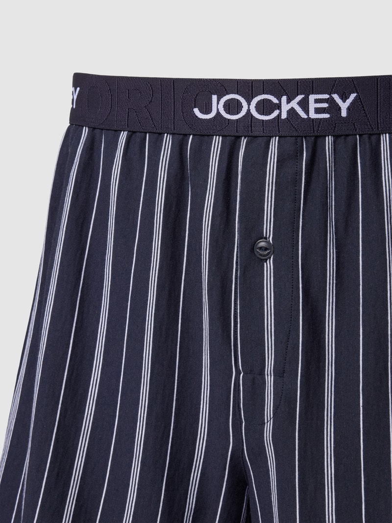 Boxershorts mit Label-Print im 2er-Pack in dunkelblau