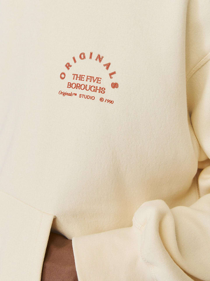 Jack & Jones Hoodie in Creme günstig kaufen