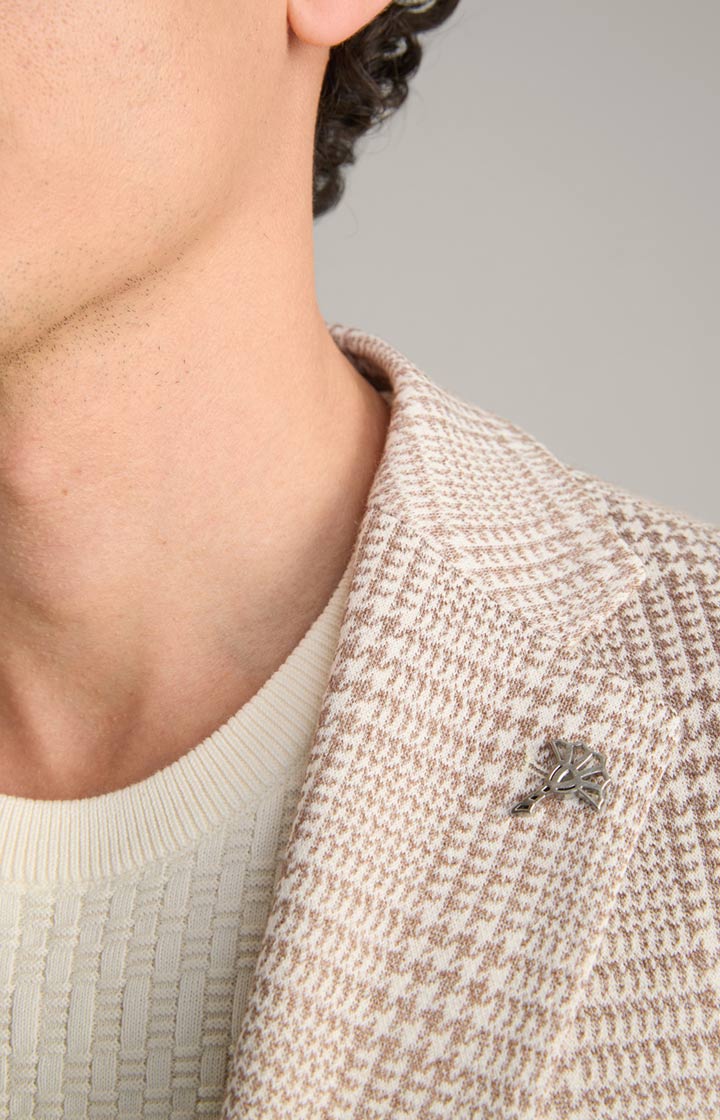 Sakko Hoverest in Beige kariert