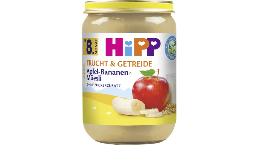 HiPP Bio Frucht und Getreide Apfel-Bananen-Müesli 190 g
