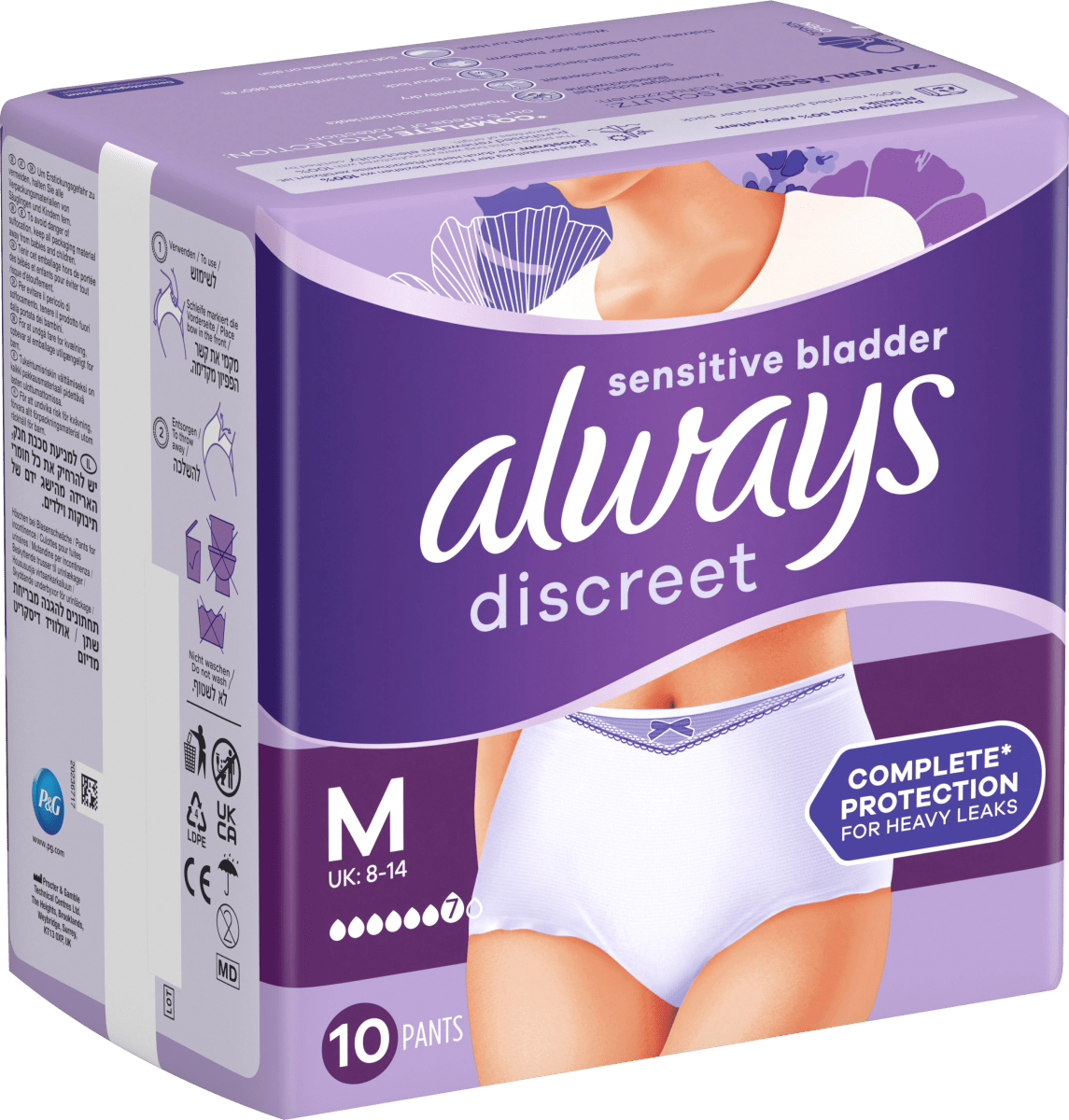 discreet Pants Inkontinenz Gr. M Plus, 10 St