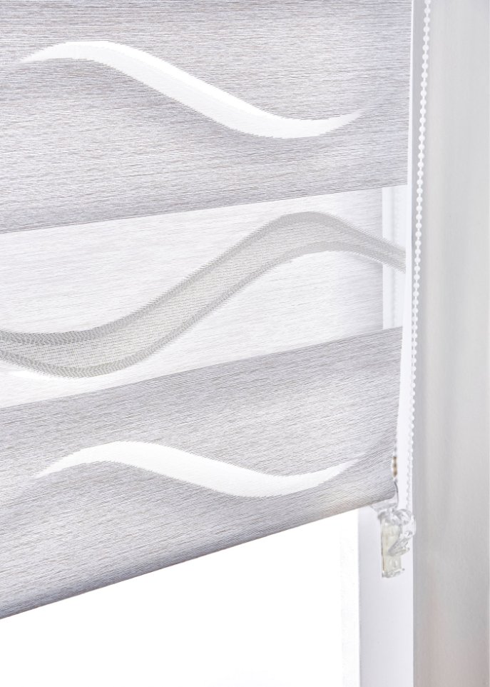 Jacquard Doppelrollo zweifarbig