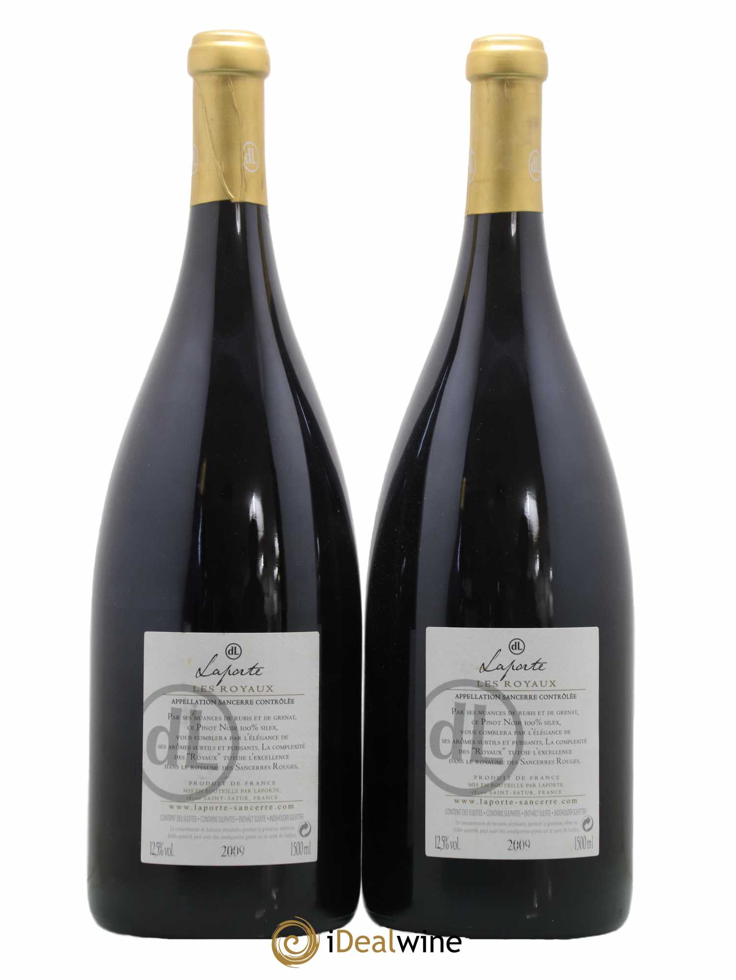 Sancerre Les Royaux Domaine Laporte 2009 - Lot de 2 Magnums
