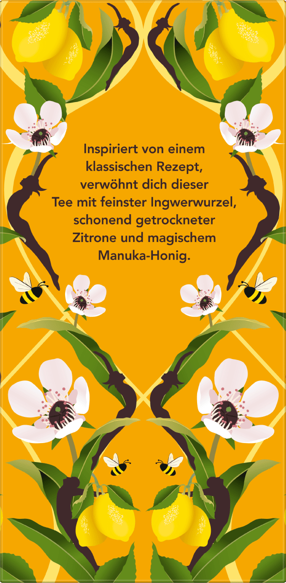 Kräutertee \Zitrone, Ingwer & Manuka-Honig\