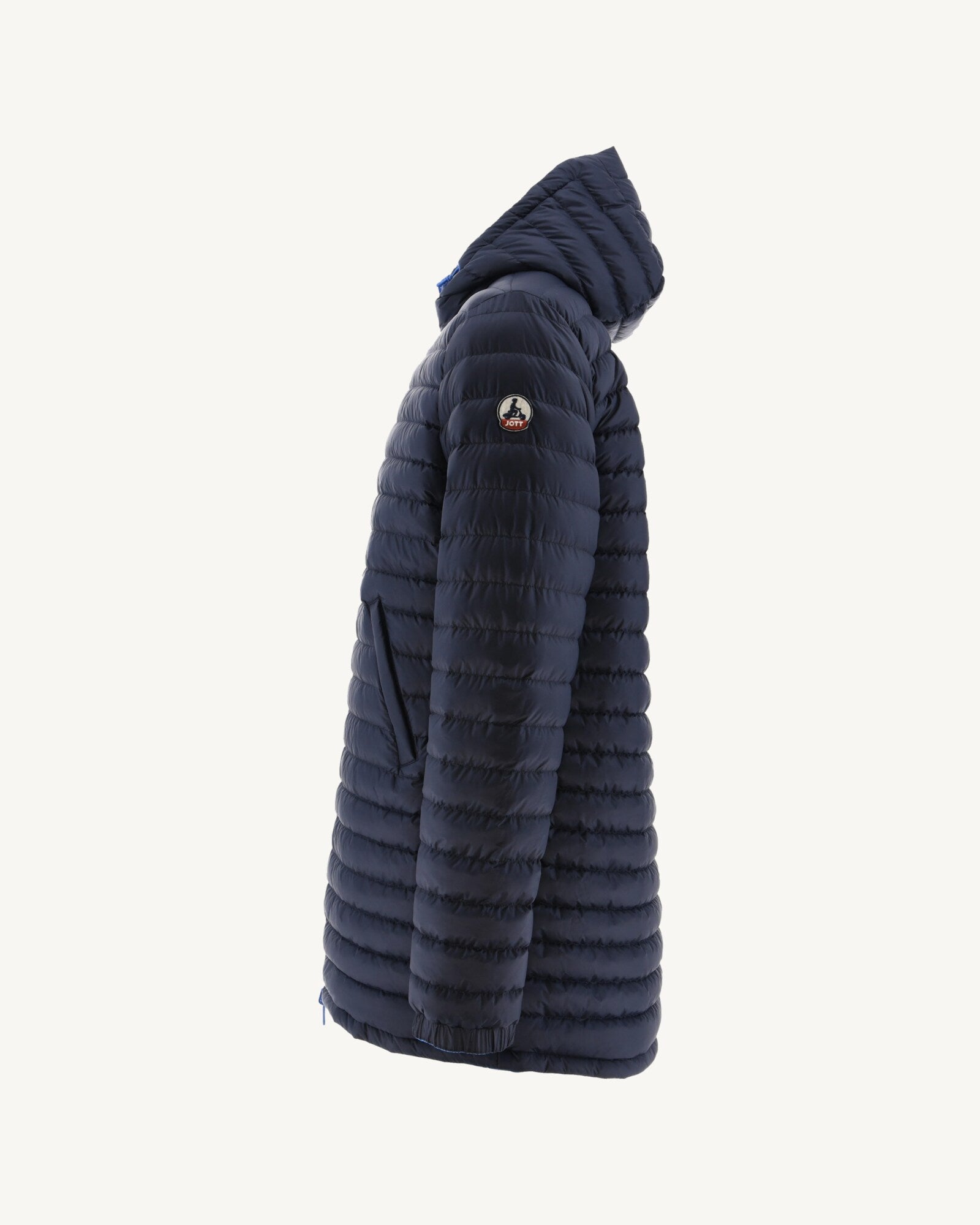 Doudoune longue réversible à capuche Azur/Marine Amsterdam