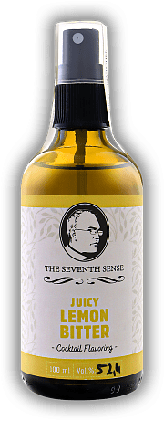 The Seventh Sense Juicy Lemon Bitter The Seventh Sense Juicy Lemon Bitter Die Juicy Edition von Seventh Sense verleiht jedem Drink die nötige Säure und einen frischen Körper. 0,1	 Liter - Vol 52,4%