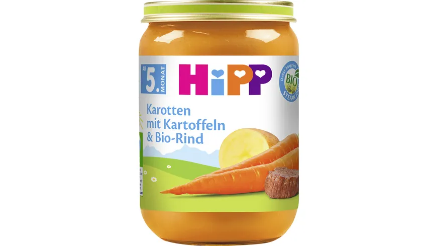 HiPP Menüs: Karotten mit Kartoffeln und Bio-Rind 190 g 190 g