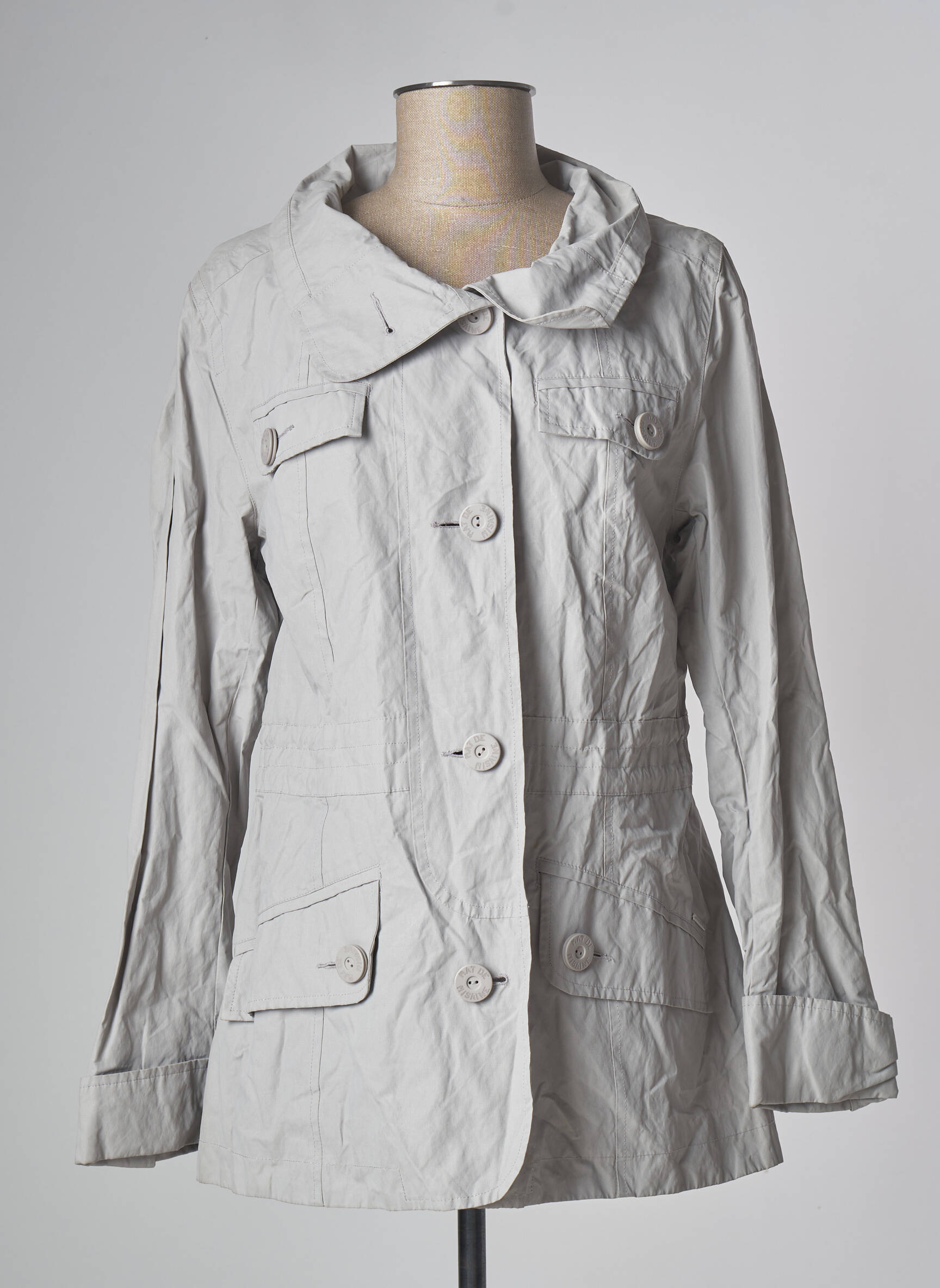 Mat De Misaine Impermeables Trenchs Femme couleur gris