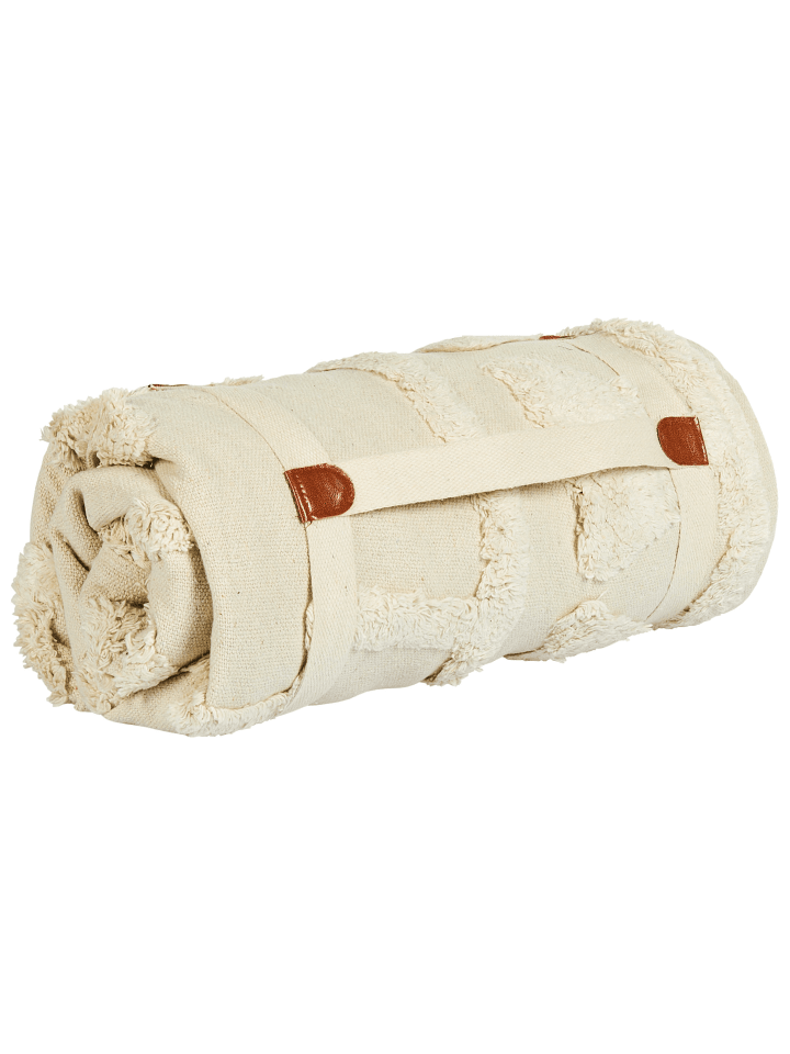 Beliani Picknickdecke GACHINA in Beige - (W) 150 x (H) 1 x (L) 200 cm günstig kaufen onesize