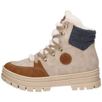 Rieker Schnür Boots in beige