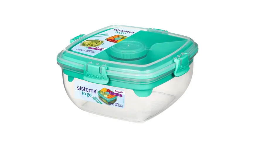 sistema Lunchbox SALATBOX TO GO 1,1l Achtung: diesen Artikel gibt es in verschiedenen farblichen Ausführungen. Sie erhalten nur 1 Artikel (zufällige Auswahl im Lager). Eine Vorauswahl ist leider nicht möglich.