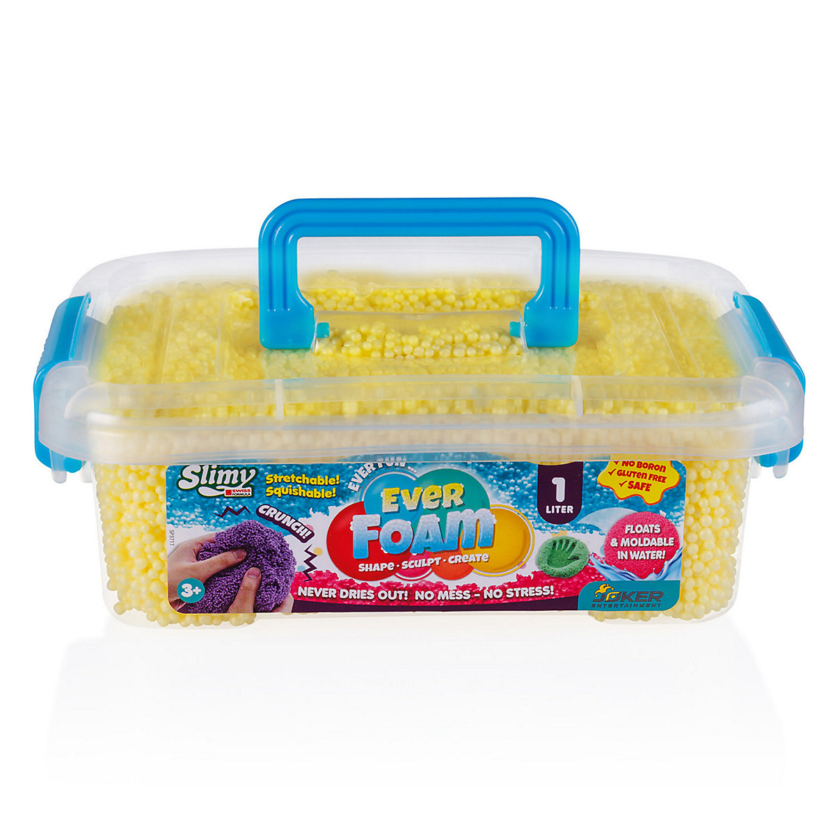 SLIMY Ever Foam - 1 Liter ultimativ sensorische original Slimy Wolkenschleim Spielmasse, die niemals trocknet!