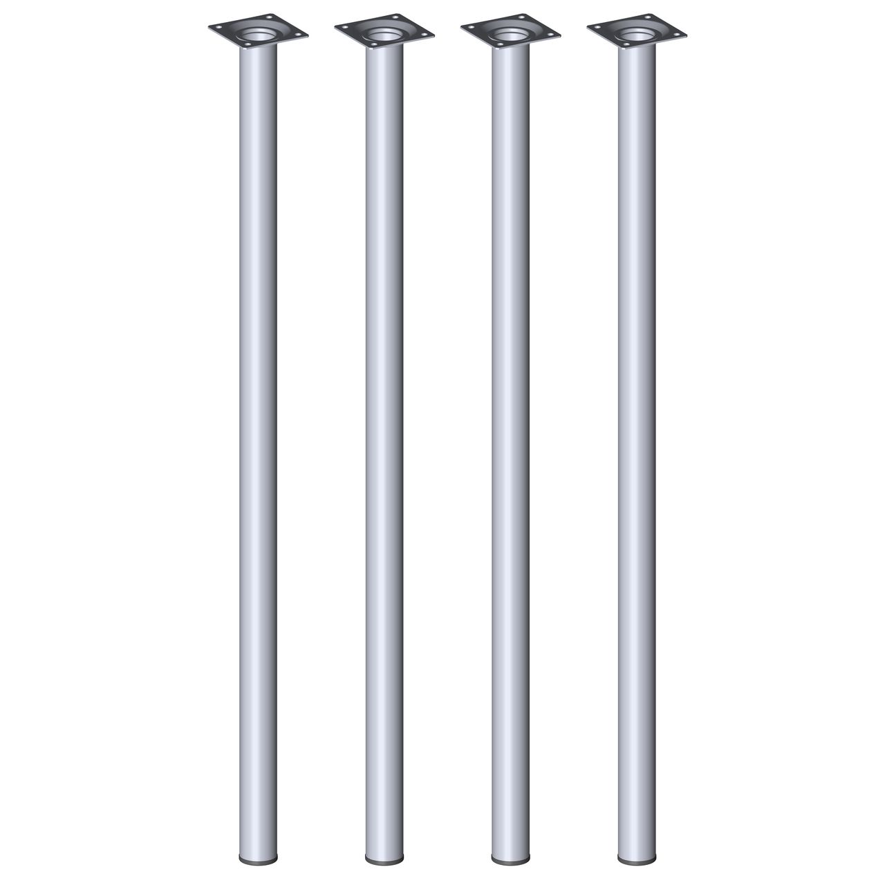 Element System Tischbeine 4er-Set BURGUND, Ø30, chrom