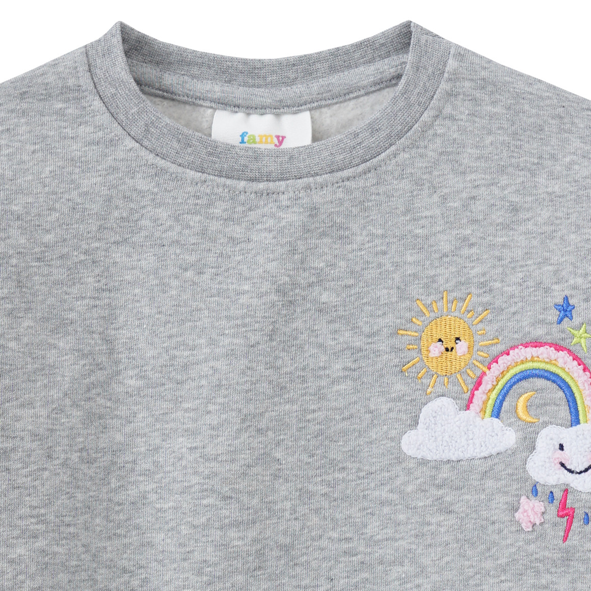 Mädchen Sweatshirt mit Stickerei