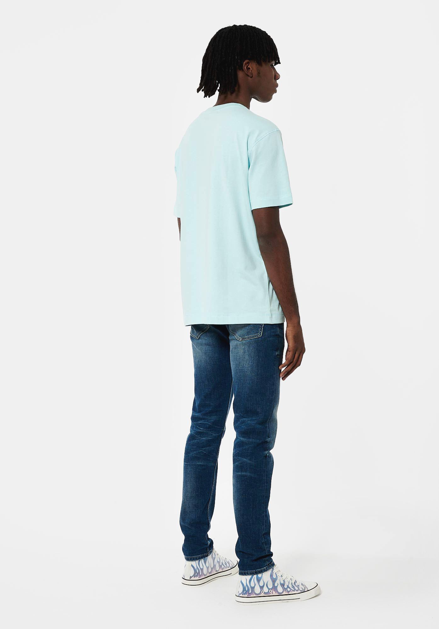 COLEG  T-shirt bleu Homme en 100% coton