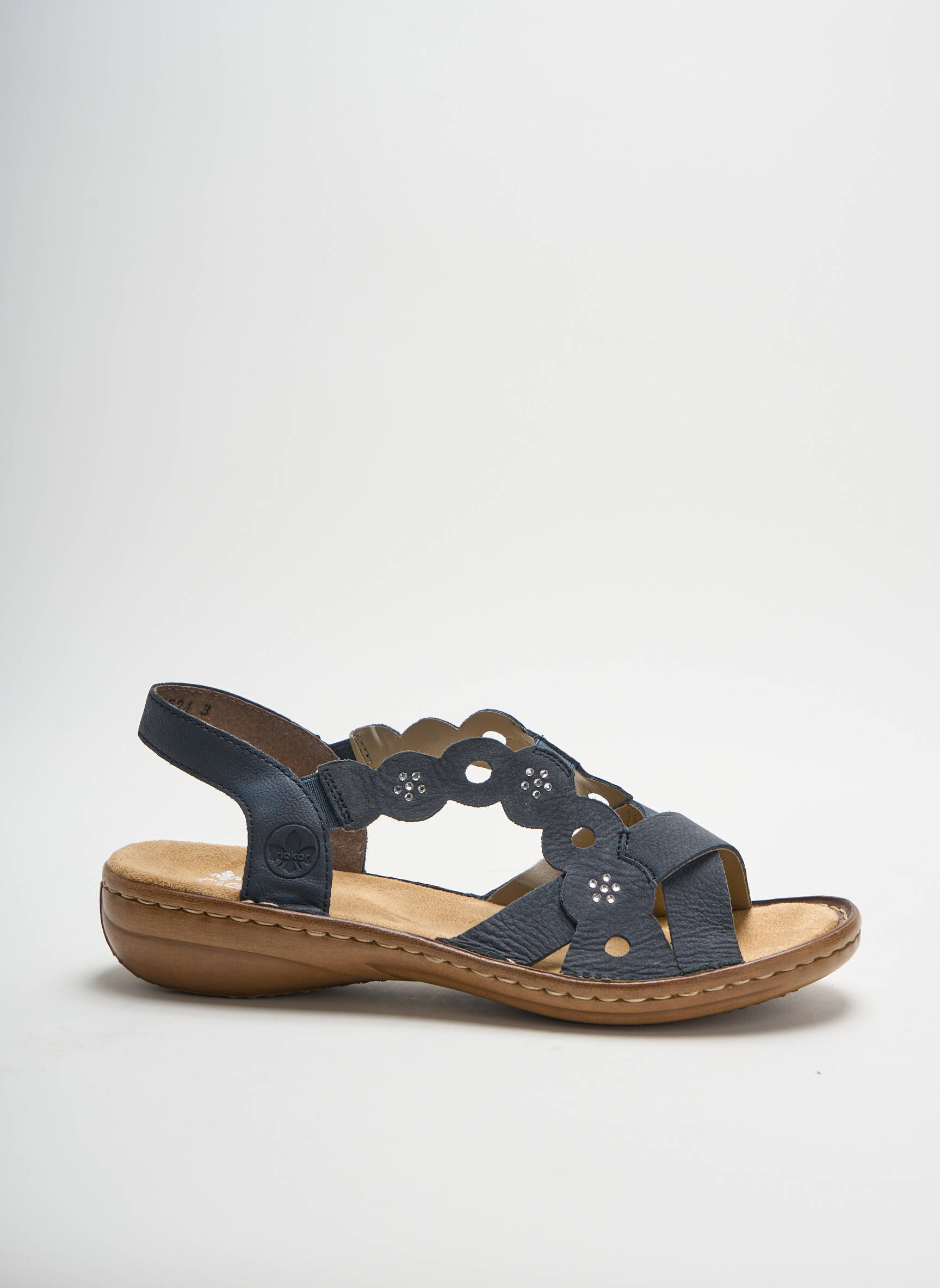 Rieker Sandales Nu Pieds Femme couleur bleu