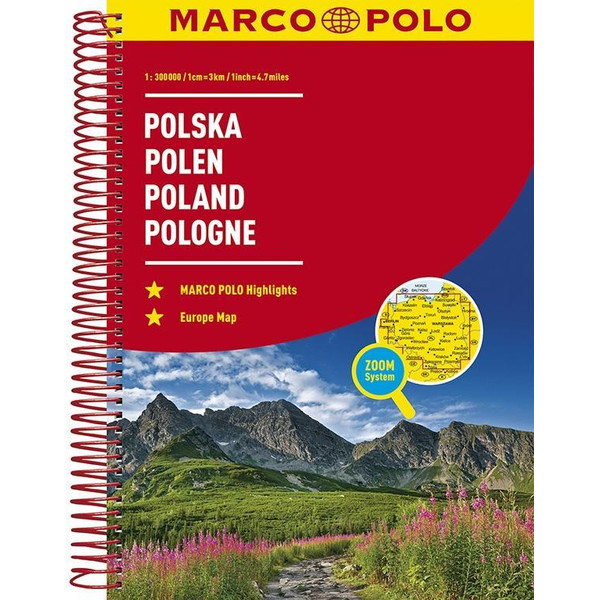 MARCO POLO Reiseatlas Polen 1:300 000 - Straßenkarte