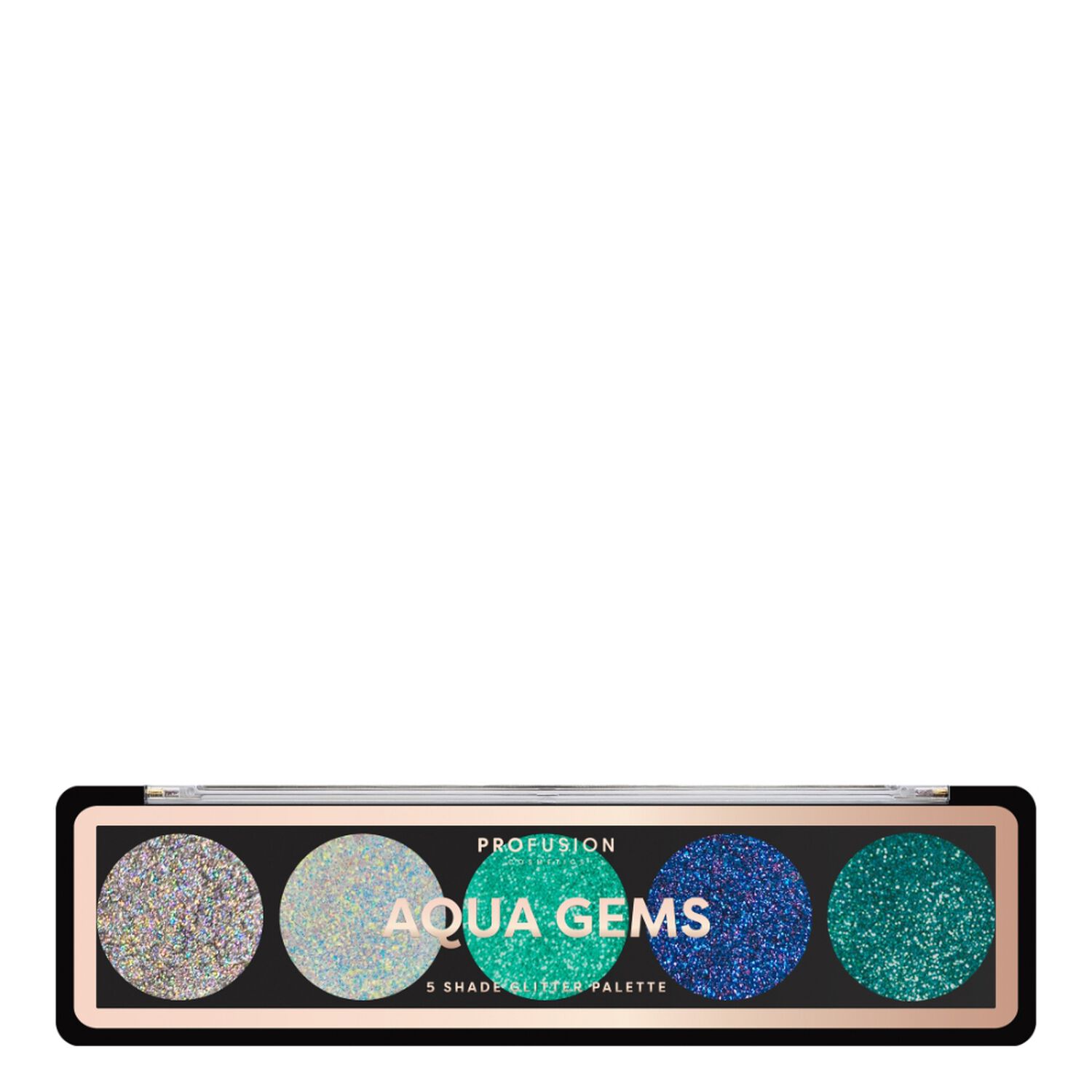 Profusion Cosmetics Palette Yeux Glitter Aqua Gems
