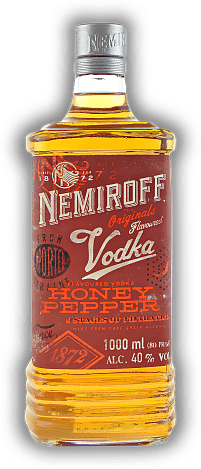 Nemiroff Vodka Honey Pepper 1,0 Liter Nemiroff Vodka Honey Pepper 1,0 Liter Wodka mit Honig und Pfeffer - eine vorzügliche Geschmackskombination. 1	 Liter - Vol 40%