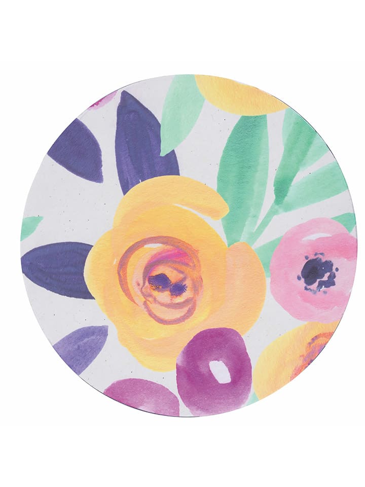 Villa d´Este 6er-Set: Untersetzer in Rosa/ Gelb -  Ø 33 cm günstig kaufen onesize