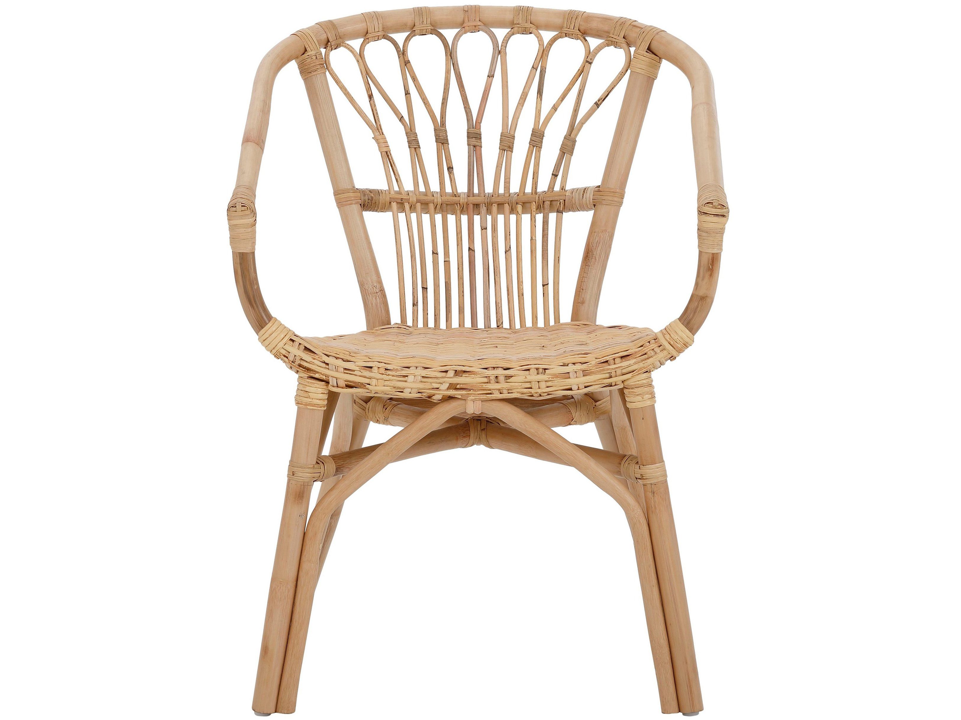loft24 Rattanstuhl Kello (Set, 2 St), Rattangeflecht im maritimen Stil, Sitzhöhe 45 cm